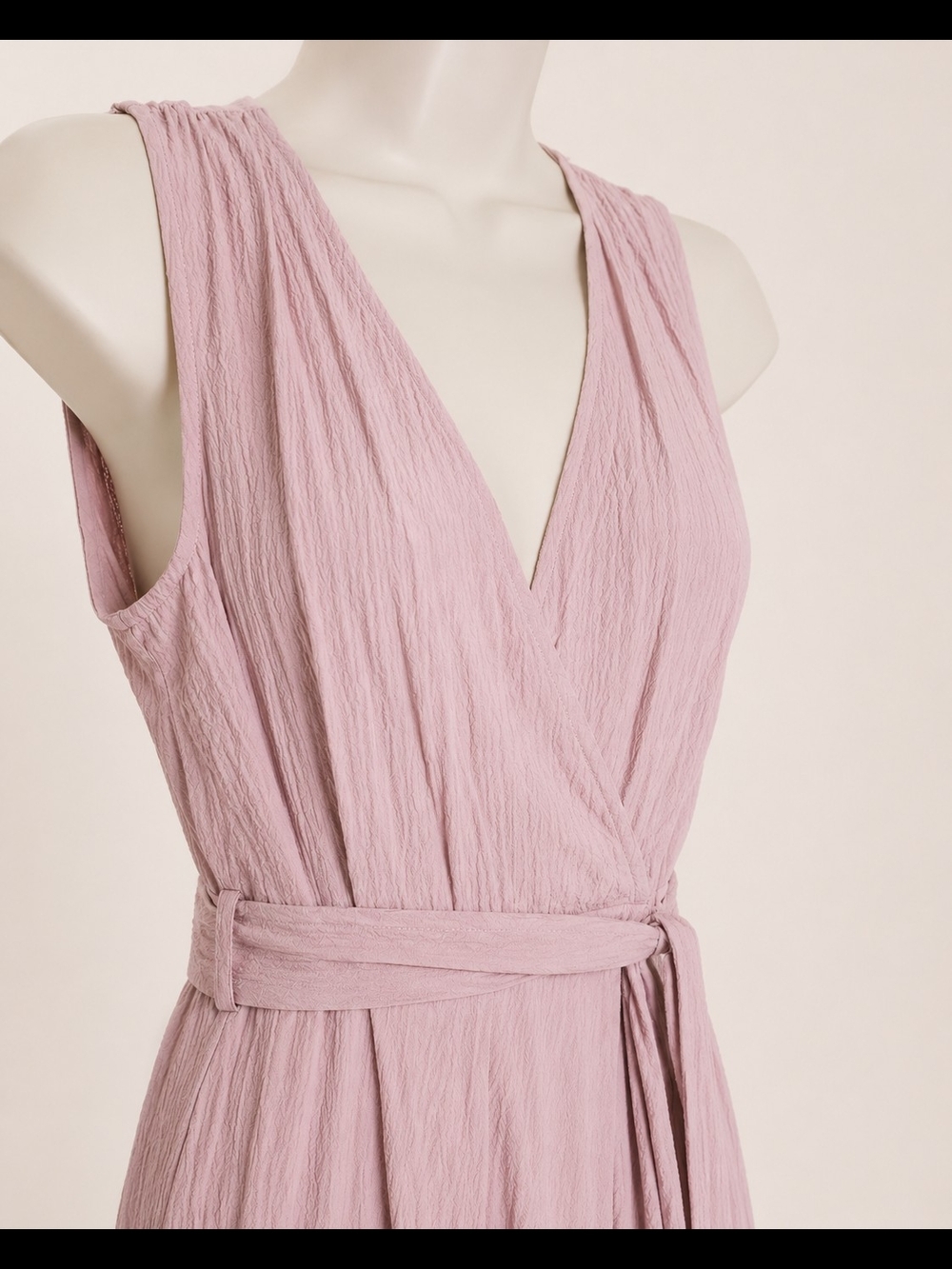 Calvin Klein Dusty Rose Wrap Tie Pants Jumpsuit Size 2 - Picture 7 of 12